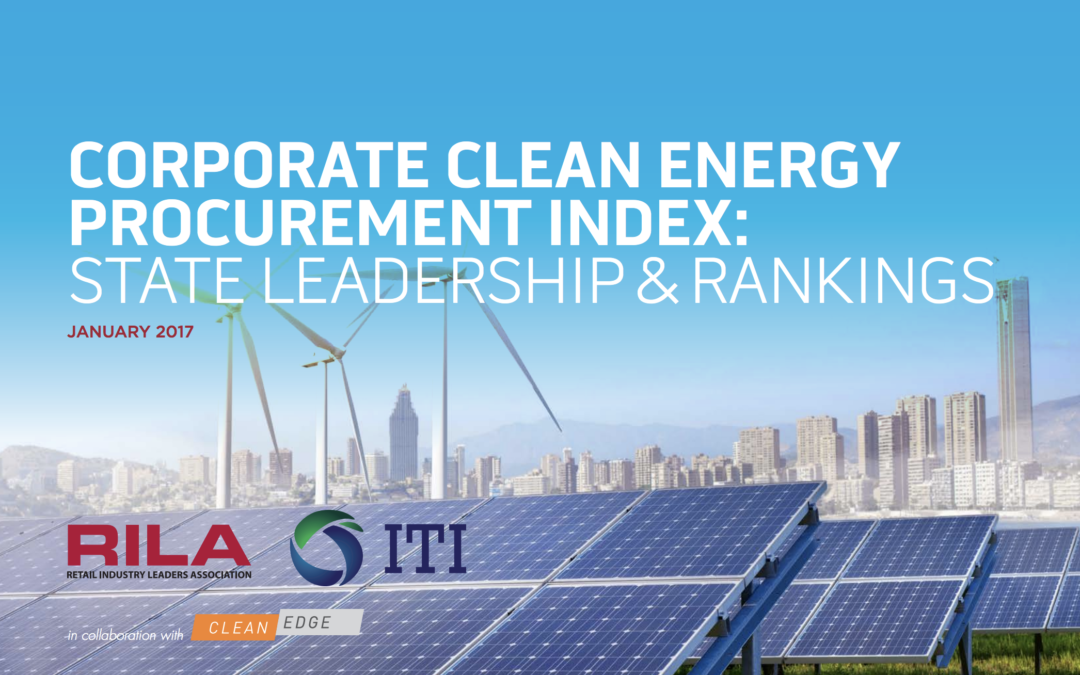 Corporate Clean Energy Procurement Index: State Leadership & Rankings