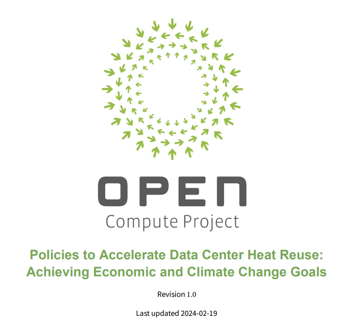 Policies to Accelerate Data Center Heat Reuse: Achieving Economic and Climate Change Goals